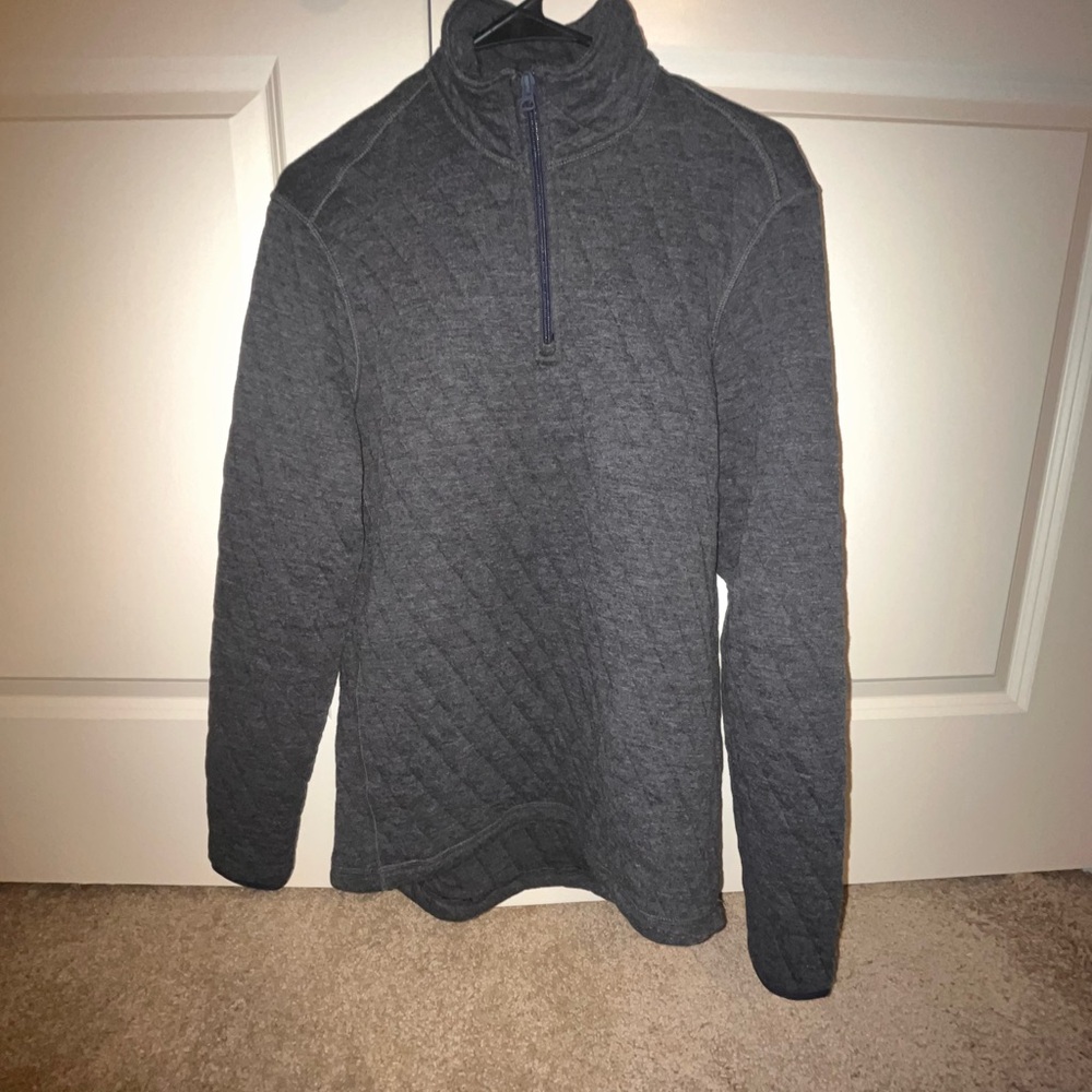J. Crew Men's Charcoal Zip-Up Sweater